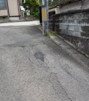 清水沢　陥没（処置後）