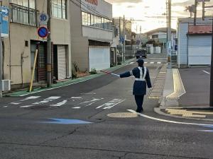 塩竈市交通安全指導員　活動の様子